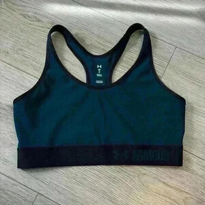 Under Armour Green/Blue Sports Bra Size M